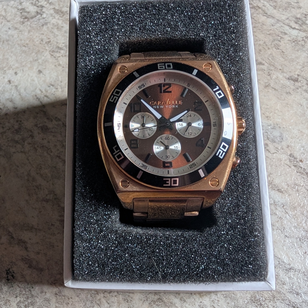 Capp Volte New York Men's Rose Gold Watch